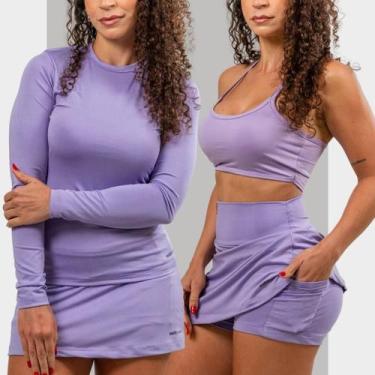 Imagem de Kit3 Peças Conjunto Pra Treino Meia Estação Feminino - PACO TEXTIL, Li