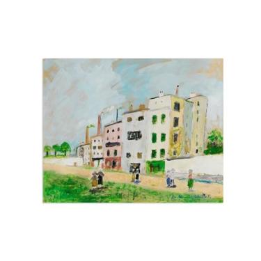 Imagem de Marice Utrilo pinturas famosas arte de parede - decoração de parede - pintura de parede de quarto - reprodução em tela - fábrica 2/30x40 cm 12x16 polegadas sem moldura