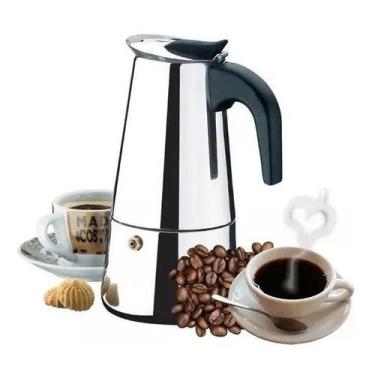 Imagem de Cafeteira Italiana Aço Inox 6 xícaras 300ml Café Expresso - PenselarFu