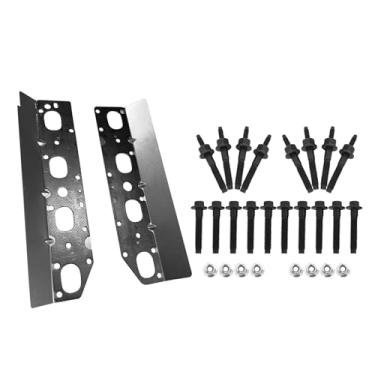Imagem de IBESTWOLF Conjunto de reparo de junta do coletor de escape com parafusos e porcas para Chrysler 300 Jeep Grand Cherokee 2009-2018 para Dodge Challenger Charger Durango Ram 1500 2500 3500 5,7L
