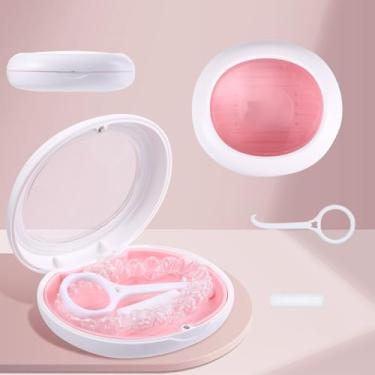 Imagem de LONGMON Capa retentora, capa retentora fina, compatível com Invisalign, alinhador, ferramenta de remoção, chewies, capa retentora de tampa transparente