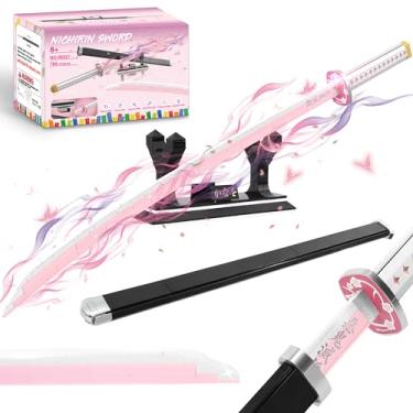 Imagem de Swords Building Sets for Girl 8-14, 39in Tsuyuri Kanao Sword Building Block with Scabbard and Stand, Anime Sword Building Toy Gift Katana, 788 Pcs