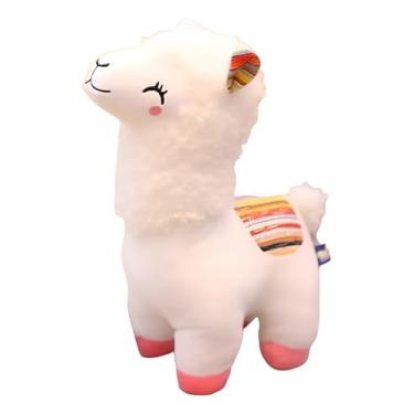 Imagem de Pelúcia Fofa Lhama Alpaca Brinquedo Para Menino E Menina