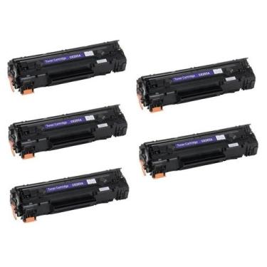 Imagem de Kit 5x Toner Compatível CE285A 85A 1.8K para P1102 P1102w M1132 M1210 