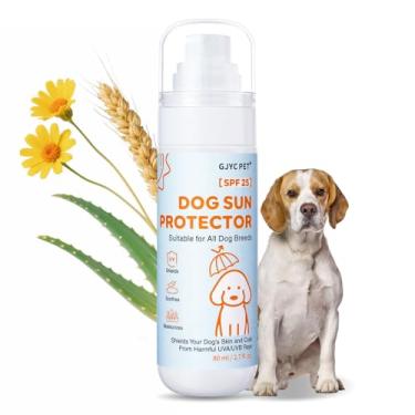 Imagem de Spray protetor solar para cães FPS 25 – Defesa UV à base de óleo para cães – Resistente à água, proteção solar à prova de suor para aventuras ao ar livre – Sem fragrância adicional, 7 ml