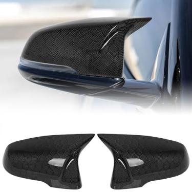 Imagem de Rolling Gears Tampas de espelho relacemet de fibra de carbono real compatíveis com Toyota GR Supra MK5 A90 A91 2020-2025 - fibra de carbono de tecelagem de favo de mel