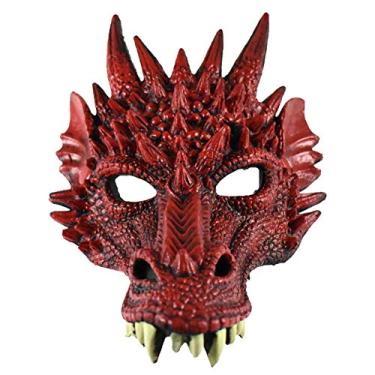 Imagem de NOVELTY GIANT WWW.NOVELTYGIANT.COM Acessório de fantasia de cosplay de borracha de espuma de dragão vermelho