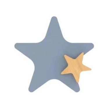 Imagem de Luminária De Parede LED Infantil Em Forma De Foguete Com Estrelas E Lu