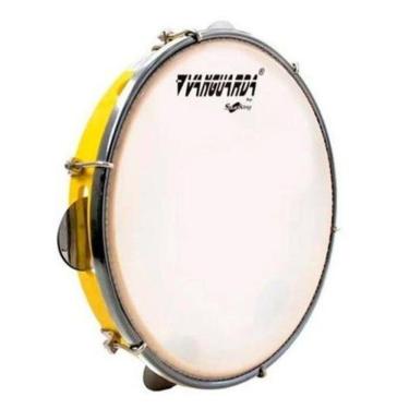 Imagem de Pandeiro Vanguarda 10 Abs Amarelo Pele Leitosa