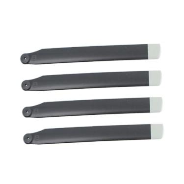 Imagem de Dynwave Peças de hélice de lâminas principais pretas leves peças de reposição para avião RC K160 manutenção hobby helicóptero RC