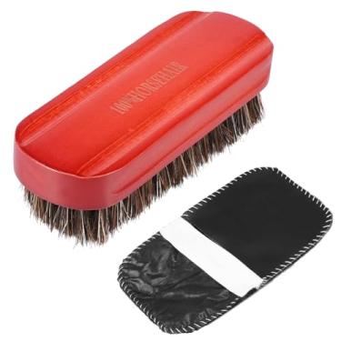 Imagem de Conjunto de pincéis com cabo confortável, ferramenta de limpeza multiuso de crina de cavalo para jaqueta de bota de sofá