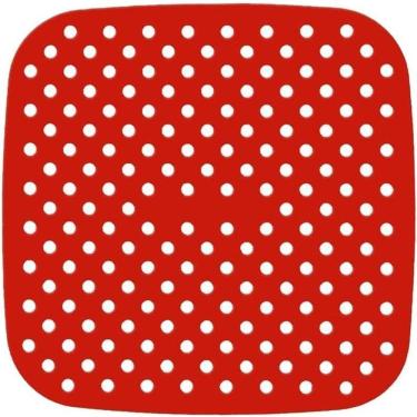 Imagem de Kit 4 Protetores Quadrados Tapete Silicone Fogão Indução 19 cm Almofada Protetora