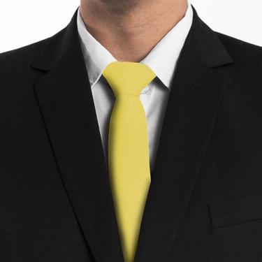 Imagem de Amarelo oxford - gravata para casamentos e congresso - Dmais Gravatas,
