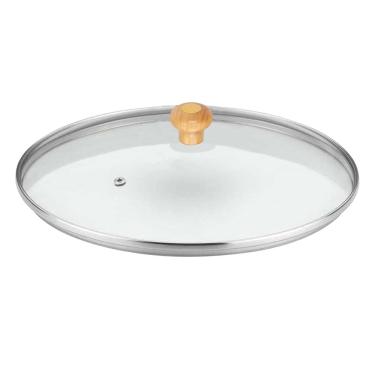 Imagem de Tampa Redonda de Vidro Temperado de 41 Cm Para Chapa Disco de Arado Mk