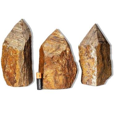 Imagem de Bronzita Pedra Pé Serrado Natural 2 a 3Kg 15 a 20cm Tipo B - Cristaisd