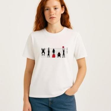 Imagem de Camiseta Feminina Treino Funcional Algodão Premium Super Macia Leve e Confortável-Feminino