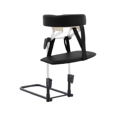 Imagem de Kokiya Kit de massagem com apoio de braço para mesa de massagem, travesseiro portátil para rosto para baixo, apoio de cabeça ajustável, Preto