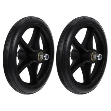 Imagem de Garneck 2pcs 7 Inch Heavy Duty Replacement Wheels for Wheelchairs and - Safe and Caster Wheels for Smooth Movement on Hardwood Floors - Black