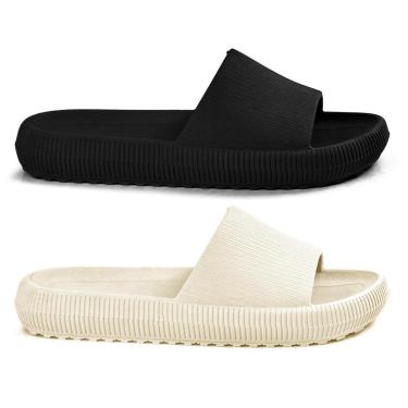 Imagem de Kit 2 Chinelo Nuvem Feminino Ortopédico Anatômico Confortável Macio Original-Feminino