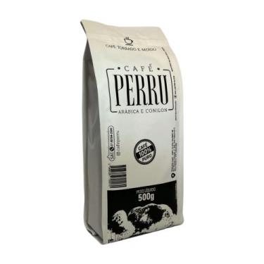 Imagem de Café Torrado e Moído Conilon com Arábica 500g - Perru