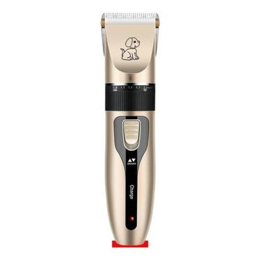 Imagem de Máquina Aparador Pet Profissional 4 Pentes - Dourado