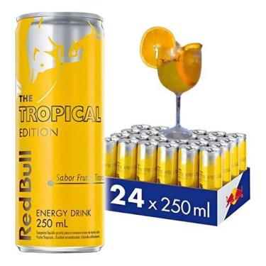 Imagem de Energético Frutas Tropicais Red Bull Lata 250ml The Tropical Edition