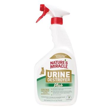 Imagem de Nature's Miracle Urine Destroyer Plus Cat, 946 ml, fórmula enzimática, pronta para uso