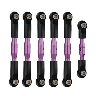 Imagem de NMNRC Alum Turnbuckles Camber Links Linkage Tie Rod for 1/10 Slash Stampede Rustler Bandit 2WD VXL Series Upgrade Part Purple