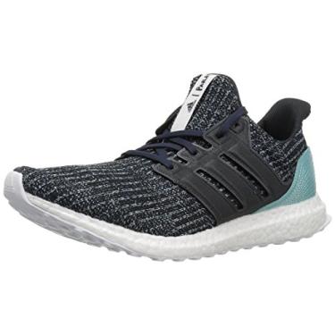 Imagem de adidas Tênis de corrida masculino Ultraboost Parley, Carbono/Carbono/Azul, 8