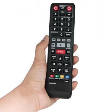 Imagem de Controle remoto de substituição AK59-00166A para leitor de Blu-ray Disc Samsung BD-FM59 BD-FM59C BD-F5900 BD-F7500 BD-FM59/ZA BD-FM59C/ZA BDFM59 BDFM59C BDF5900 BDF7500 BDFM59/ZA BDFM59 C/ZA
