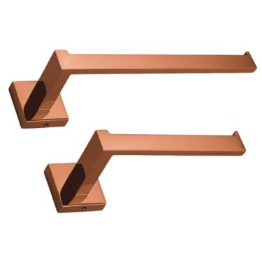 Imagem de SOFTINOX Kit Acessórios para Lavabo e Banheiro Inox 2 Peças Premium Porta Toalha Porta Papel Higiênico (Rose)