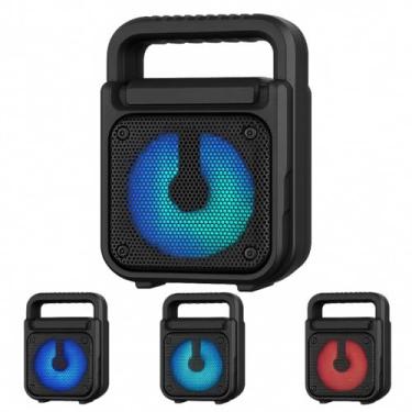 Imagem de Caixa Acústica Sem Fio Bluetooth Potente Portátil Recarregável Som Rádio Compacta Alto Falante Led (KTS 1362 Cor Aleatória)