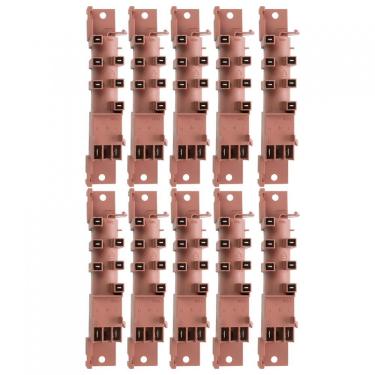 Imagem de Kit Usina Para Cooktop De 5 Bocas - 10 Peças Vermelho Bivolt