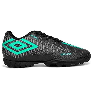 Imagem de Chuteira Society Umbro Ultraskin Preto/verde Claro/grafite U01fb036-158 41
