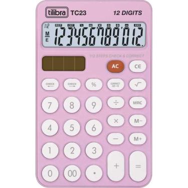 Imagem de Calculadora de Mesa TC23 Rosa Claro - Tilibra, Único