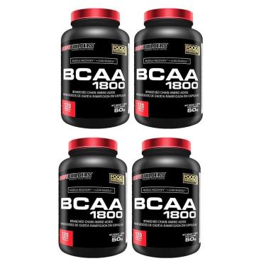Imagem de Kit 4x BCAA 1800 - 120 cáps – Bodybuilders-Unissex