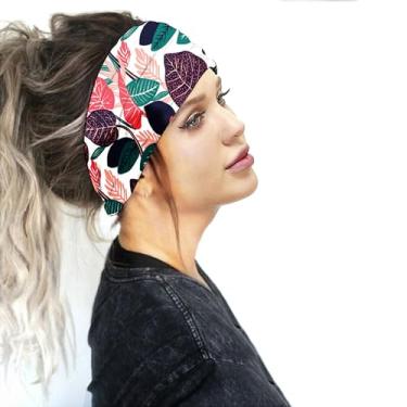 Imagem de Bandanas elásticas antiderrapantes femininas, para esportes, exercícios, faixas de suor elegantes e faixas de cabelo para
