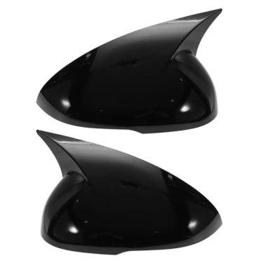 Imagem de Motoforti 1 par de tampa do espelho do lado esquerdo direito ABS de substituição preto brilhante para KIA K5 2021-2025 Chifre de boi com luz de seta capa de proteção de espelho