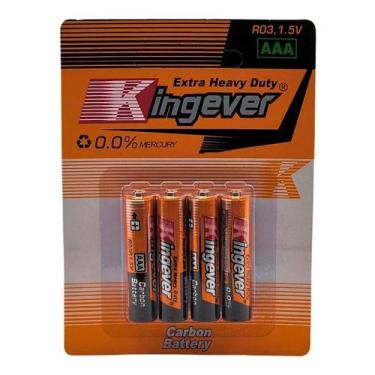 Imagem de Bateria Kingever AAA 1,5 V, pacote com 4 - Lightbek Official Store