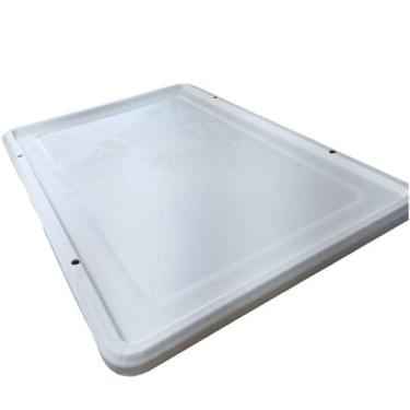 Imagem de TAMPA PARA CONTENTOR 40x2x60CM TAMPA CAIXA BRANCA MS50TP E MS16 - MERC