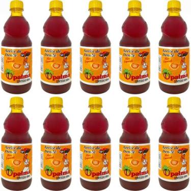 Imagem de Kit 10 Azeite De Dendê Opalma Garrafa 500ml Óleo De Palma