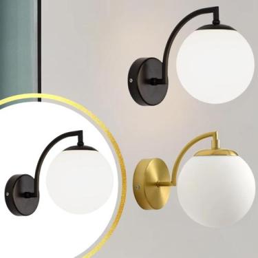 Imagem de Luminária Arandela Globo 15Cm Parede E27 Jabuticaba - GIMPO