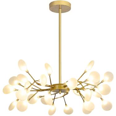 Imagem de Lustre Teto 85Cm Ramos Árvore 45 Leds Luminária Metal