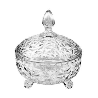 Imagem de Bomboniere De Vidro Com Tampa 16X18Cm - Yesink