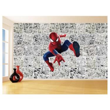 Imagem de Papel De Parede 3D Heróis Página Quadrinhos Hq 3,5M Nhma130 - Você Dec