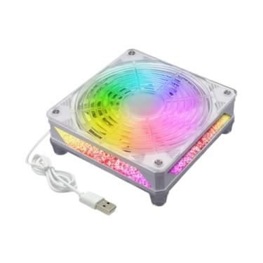 Imagem de Ysyqkn Ventoinha para Radiador de Computador 5V Fácil de Instalar Silenciosa 12cm para Resfriamento de Computador para Dissipador de CPU E Gabinete de PC, 2