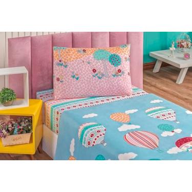 Imagem de Jogo de cama Infantil solteiro 3 peças estampado microfibra Cor:Balao