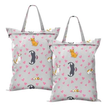 Imagem de SEHANY 2 peças de sacos grandes de lavanderia com alça, à prova d'água, bolsa de roupa para viagem e natação