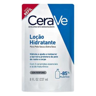 Imagem de Refil Loção Hidratante Cerave Pele Seca e Extra Seca Sem Perfume 237ml