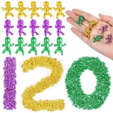 Imagem de 120 Pcs Mini Babies for Mardi Gras, 1 Inch Tiny Plastic King Cake Babies Bulk (Purple Green Gold)